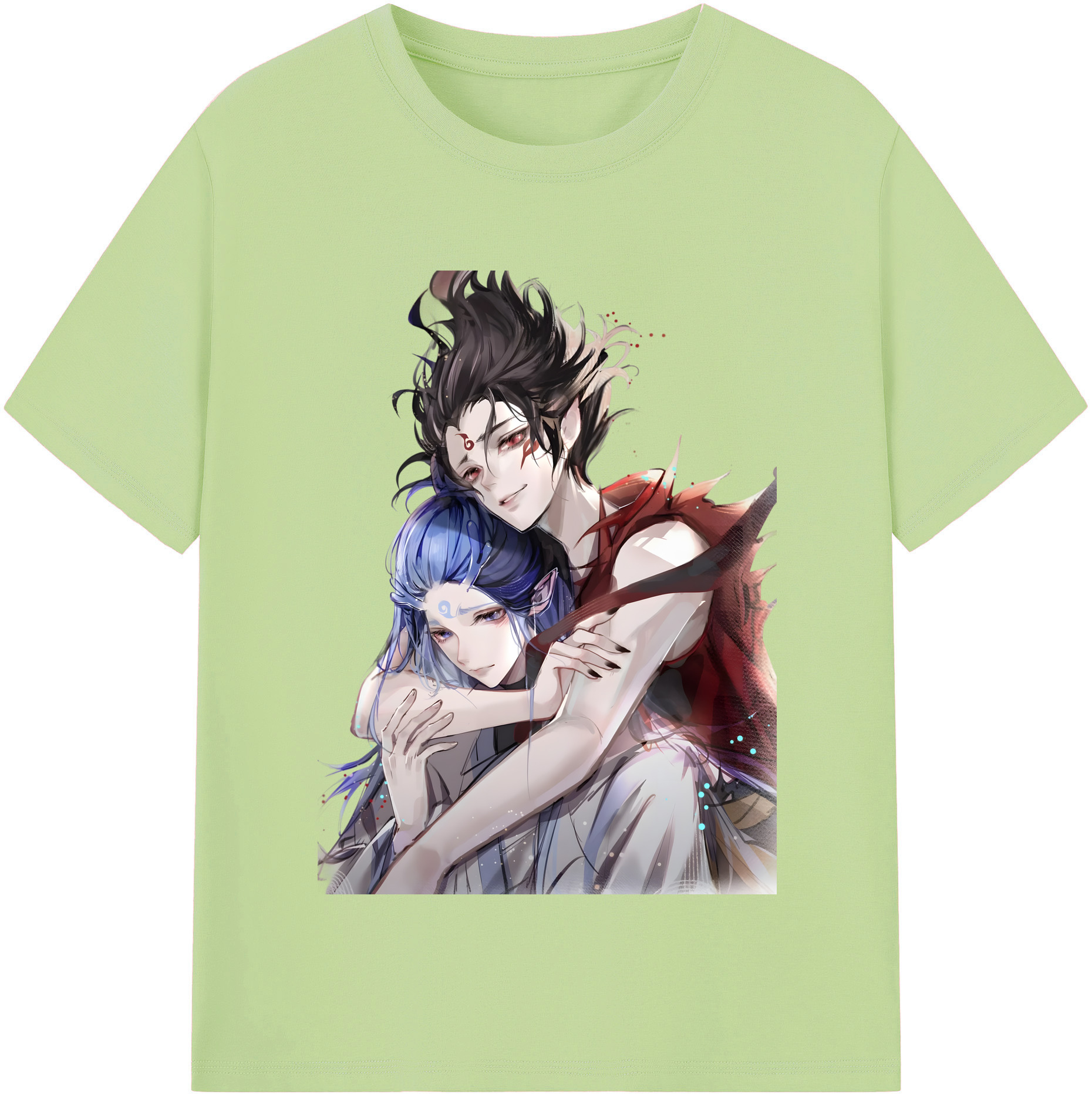 （画像用） Ne Zha 2 ナタ 魔童の大暴れ 綿100％半袖Tシャツ（フロントプリント）